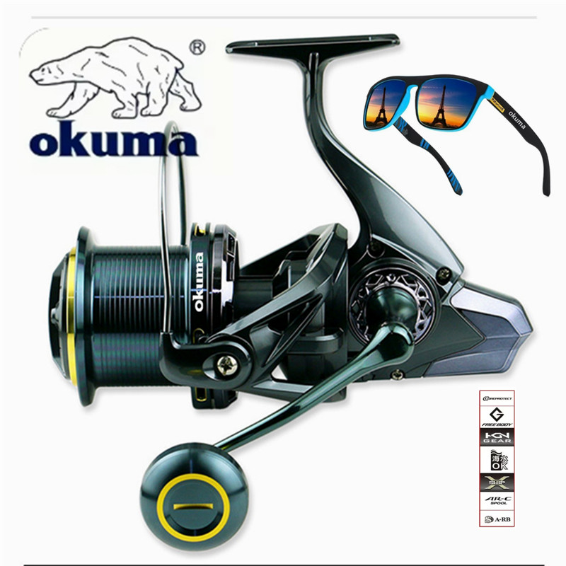 Abu Garcia Reel Max - بكرة صيد أوكوما 9000-14000 معدنية للرمي