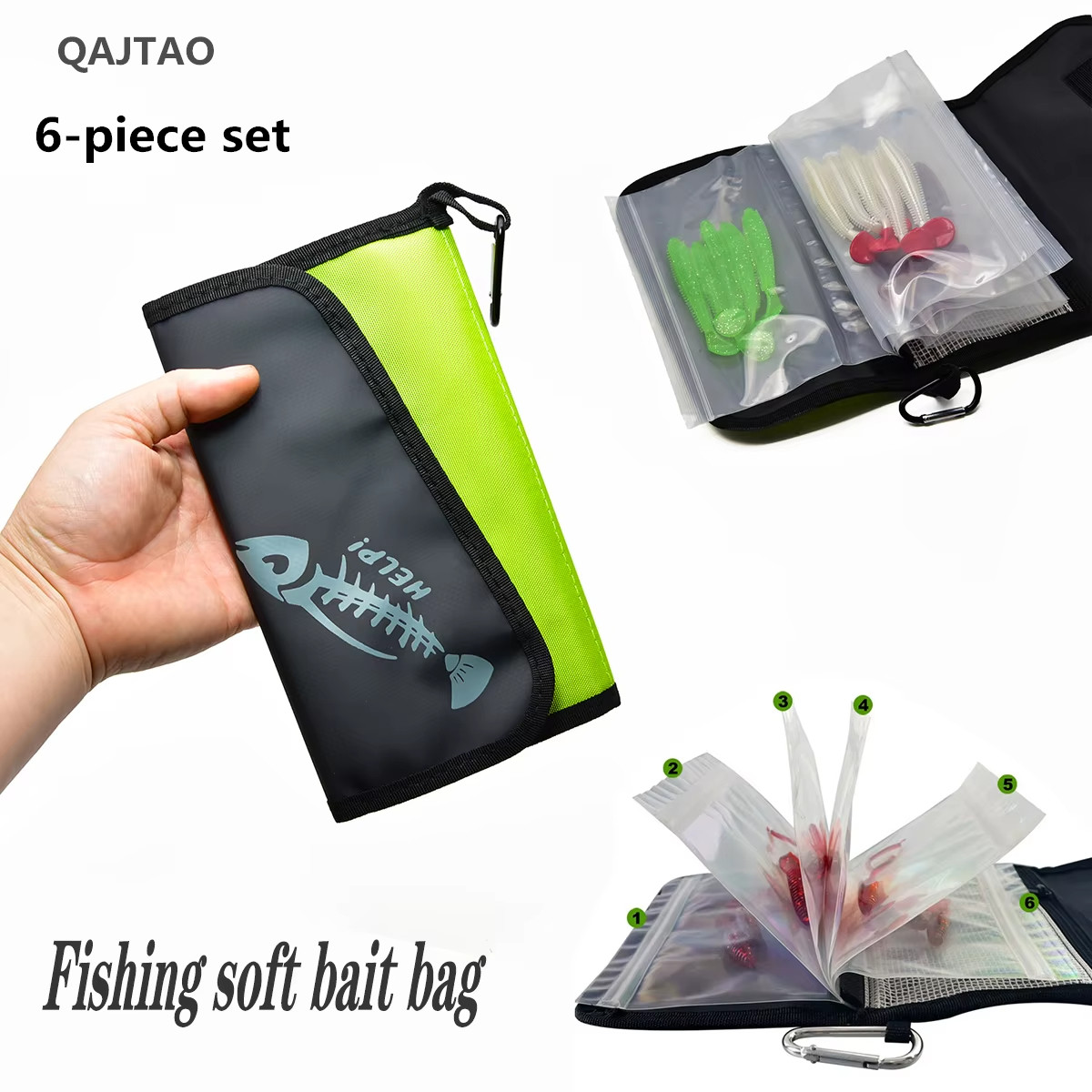 حقيبة طُعم صناعي من QAJTAO Luy - مراجعة Fishing Bag Waterproof وسعره