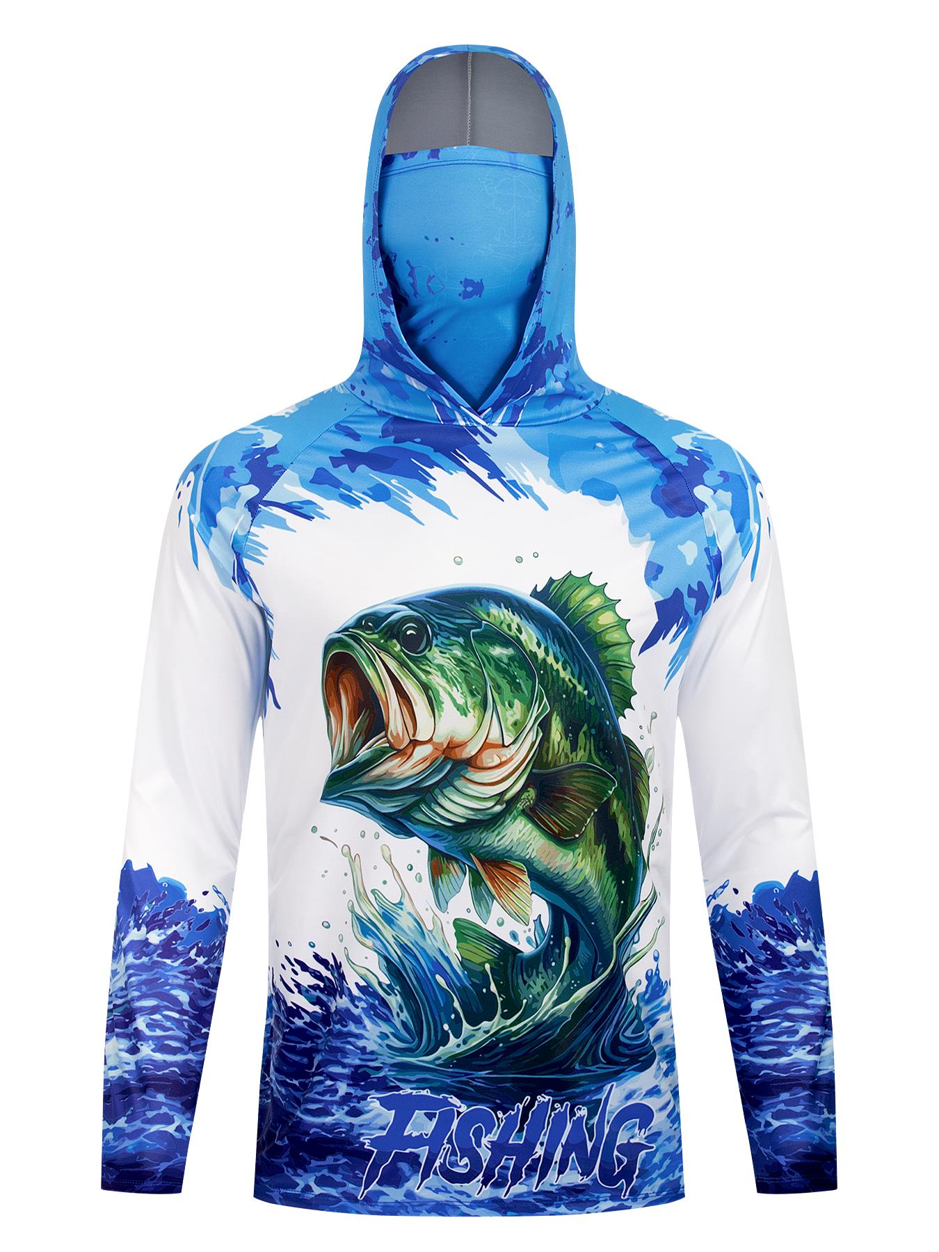 قميص صيد بقلنسوة للحماية من ال - مراجعة Fishing Shirt Uv Protection وسعره