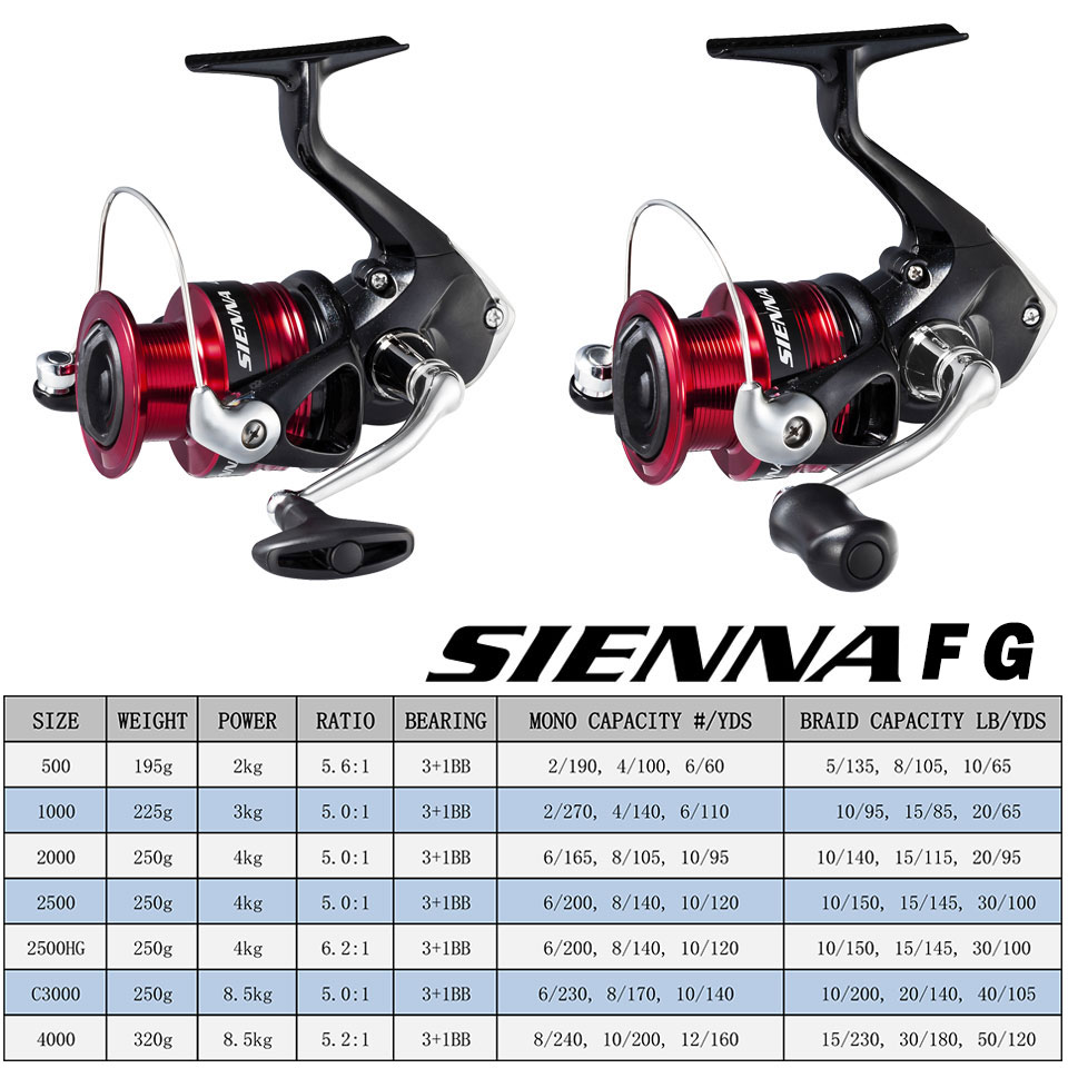 بكرة صيد دوارة من SHIMANO SIEN - مراجعة Shimano Reel Sienna وسعره