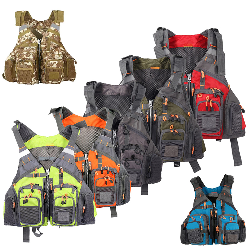 سترة صيد متعددة الجيوب قابلة ل - مراجعة Fishing Vest وسعره