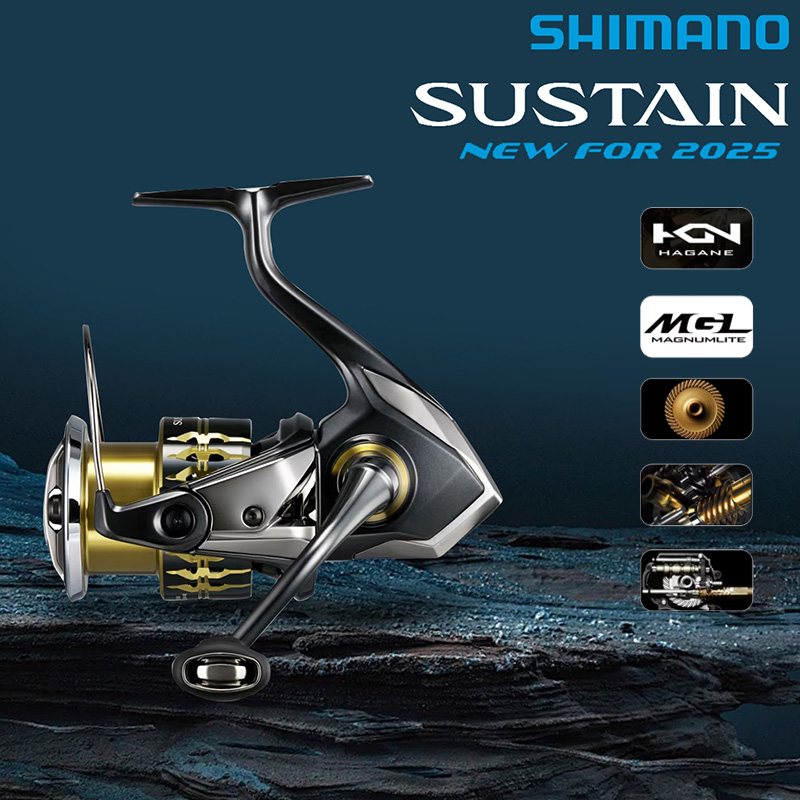 SHIMANO 2025 بكرة الغزل المستد - مراجعة Shimano Reel Sustain وسعره